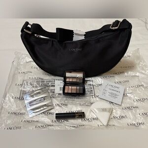 Lancôme Black Shoulder Bag with Makeup Set
